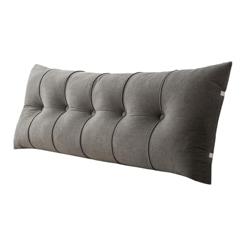 Cojín de almohada rectangular grande para respaldo de sofá, cintura cómoda, extraíble, lavable, suave, accesorio de cama para dormitorio (G, talla única)