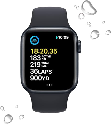 Apple Watch SE (2nd Gen) (GPS, 40mm) - Midnight Aluminum Case with Midnight Sport Band, S/M (Renewed Premium) - Image 5