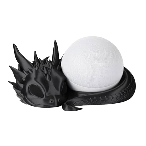 Dragon Stand - Soporte de Altavoz Inteligente con impresión 3D con Soporte en Forma de dragón y Ragón | Creature Home Decor Estante de Accesorios de Audio para colocación de Altavoces Inteligentes