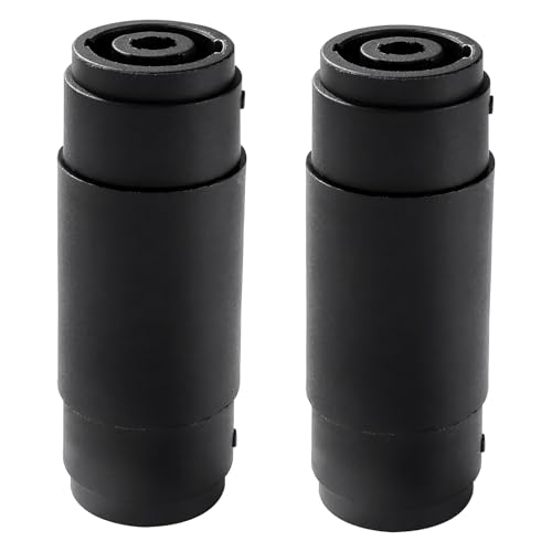 KUOQIY 2 Pièces 4 Pôles Speakon Femelle vers Femelle Connecteur, Adaptateurs Speakon pour Haut-Parleur/Ampli, Compatible avec NL4MP, NL4MPR, NL4FC, NL4FX, NLT4X