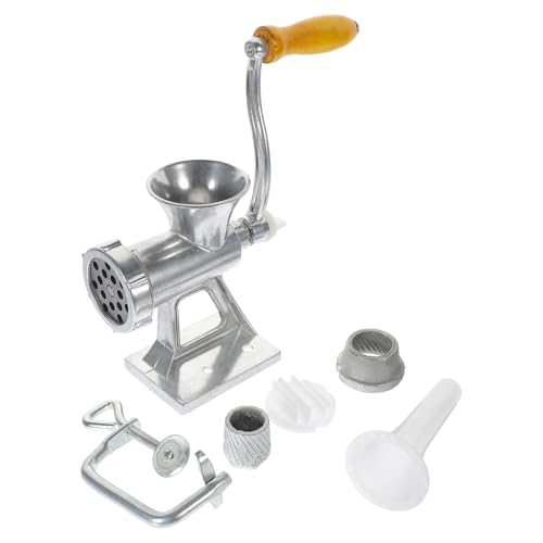 Amosfun Embutidora Manual de Carne y Salchichas 1 Juego, Máquina Picadora Práctica para Relleno Casero, Herramienta de Cocina Resistente y Fácil de Limpiar, Adecuado para Restaurante y