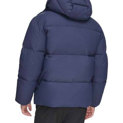 Image of DKNY Men's Quilted Tech Hooded Puffer