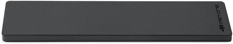 mstone Black Crystal Wrist Rest Made from K5 glass Rubber feet for mechanical keyboards gh60 xd60 xd64 80% 87 100% 104 xd84 (Black Crystal Wrist 65 x1)
