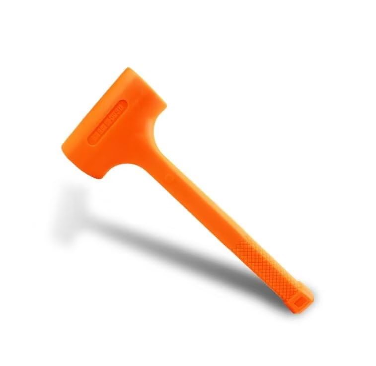 1 maillet de 0,2 à 1,8 kg en caoutchouc souple orange pour marteau Unicast en caoutchouc inélastique de montage marteau outils à main