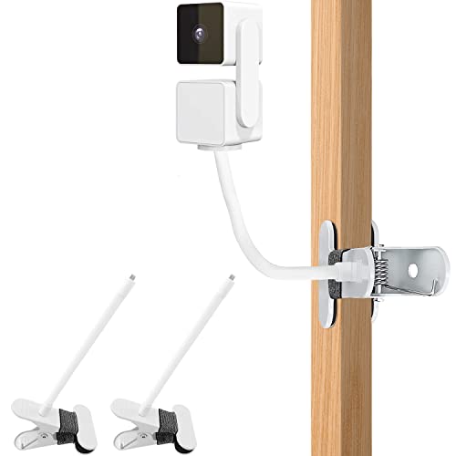 Image of AOZTSUN 2Pack Flexible Clamp Mount Compatible with Wyze Cam Pan V2 (2021 Release) &Wyze Cam Pan V3 Indoor/Outdoor (2023 Release), Flexible Gooseneck Mounting Bracket No Tools or Wall Damage Required
