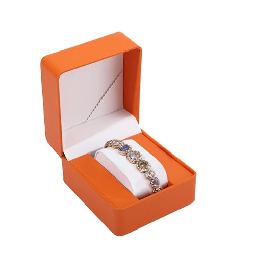 Estuche expositor de reloj, de piel sintética para reloj de pulsera, moderna de reloj, para viajes, cumpleaños, vacaciones, mesita de noche, sala de estar, dormitorio, apartamento, oficina