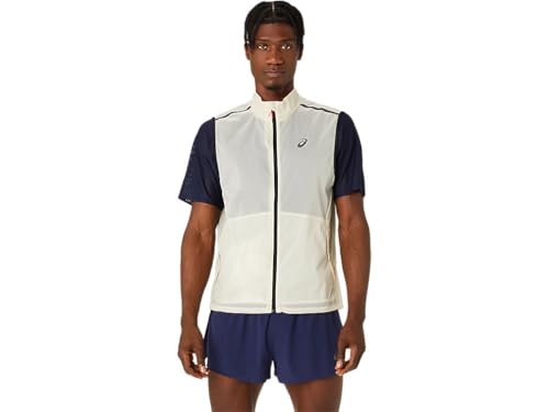 ASICS Men's METARUN PACKABLE GILET RUNNING Apparel, 2XL, BIRCH