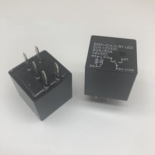 Relais 898H-1CH-C-R1 UO3 5 broches 12V pour circuit de commande et commutation électrique de voiture