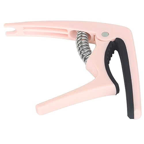 HONITANO ギターカポ クリップ式 軽量 携帯便利 高強素材 使用アコースティックギター エレキギター ウクレレ対応 ネック保護パッド付き