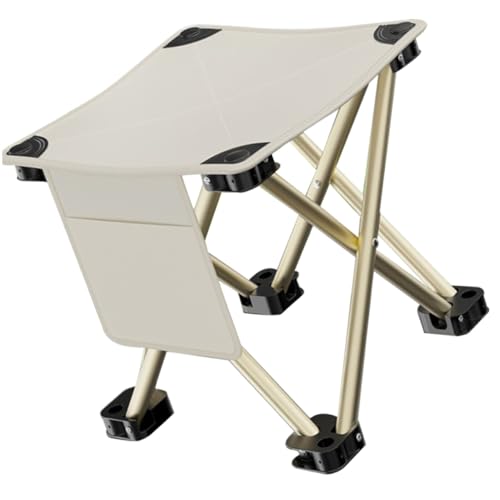 BESTonZON Portable Folding Stool for Adults Lightweight Camping Chair with Durable Construction for Outdoor Activities Travel Fishing and Picnics Easy to Carry Supports