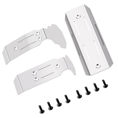 Plaques de châssis Traxxas Mini Maxx en acier inoxydable pour sessions tout-terrain 1/16