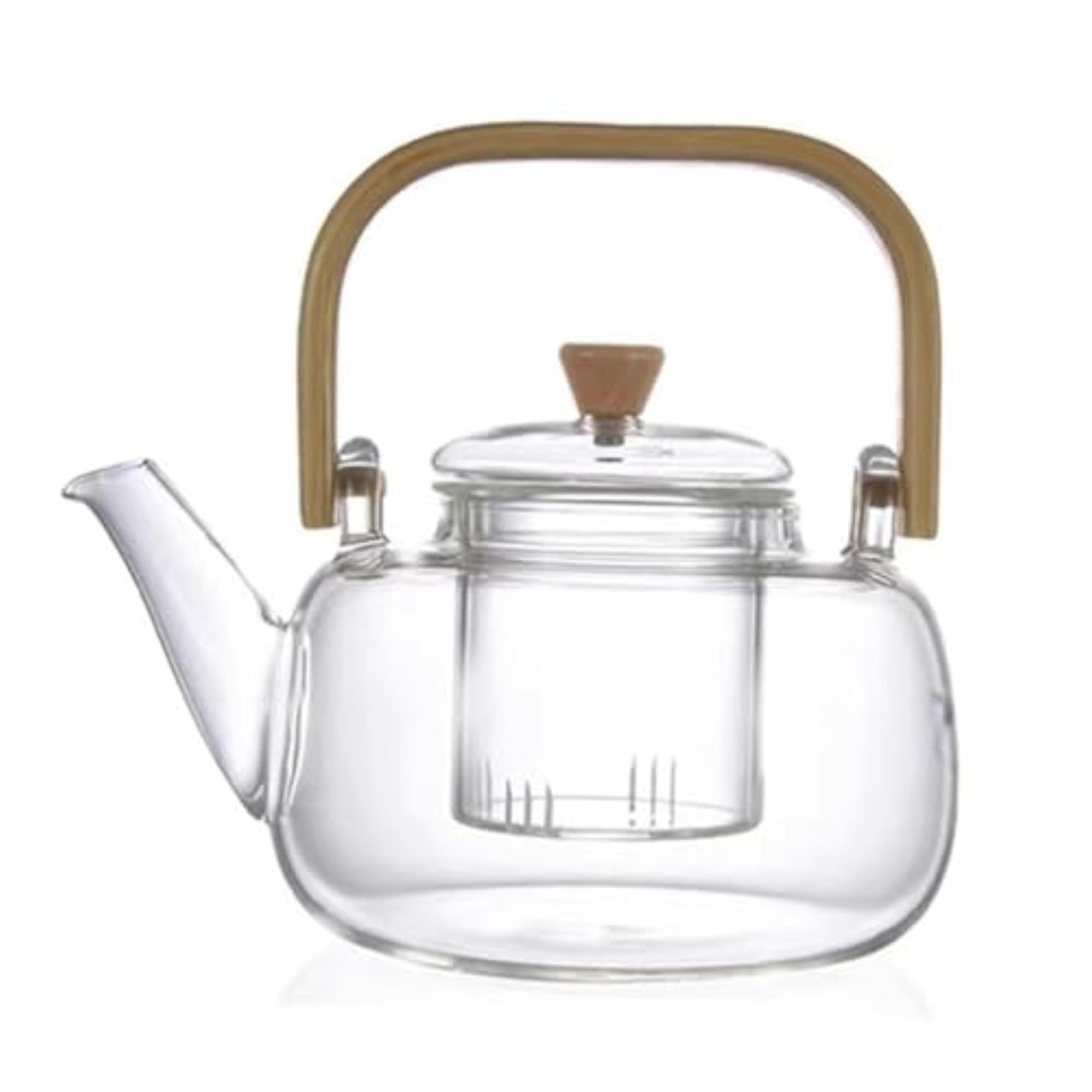Heat Resistant Glass Teapot for Outdoor BBQ