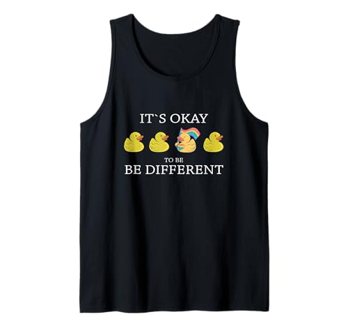 Be different Ente Gay Pride Tier Spruch Tank Top