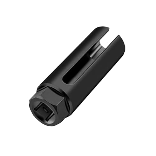 O2 Sensor Socket Practical O2 Sensor Removal Tool Oxygen Sensor Removal Tool Universal Socket Suitable Motorcycle and Car Disassembly Tools and Protect Wires Damage to Wires