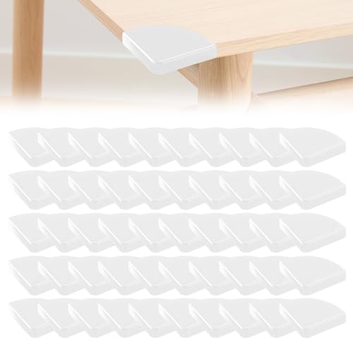 50 Piezas 3cm Protector Esquinas Bebe Esquineras Protectoras Bebe Protectores Esquinas Bebes para Esquinas Kit Seguridad Bebes Hogar, Autoadhesivo Protege Esquinas Bebe para Muebles (Blanco)