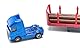 siku 1659, Holz-Transport-LKW, 1:87, Metall/Kunststoff, Blau/Rot, Inkl. Baumstämmen