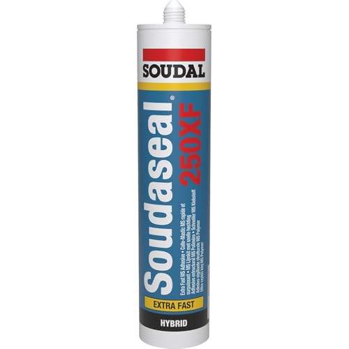 Soudal SOUDA Seal 250 x f, CIRSE/mastic à base de Hybrid – adhérence à grande début polymère, Cartouche : 290 ml (différentes couleurs)