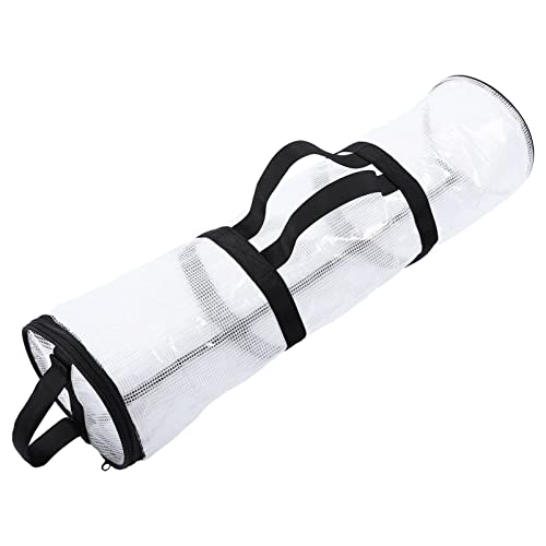 HOMOCONO under Bed Wrapping Paper Storage Bag Transparent Holiday Wrap Organizer for Prevents Creasing Fits Closet Furniture Christmas Wrapping Storage