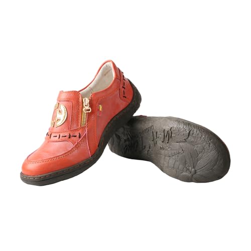 TMA EYES Women's Single-lace Zipper Non-Slip and Wear-Resistant Shoes4