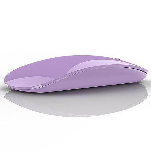 Uiosmuph U58 Souris sans Fil Rechargeable, 2.4G silencieuse Wireless Mouse Ultra Portable Souris Optique avec récepteur USB Nano et de Type C pour...