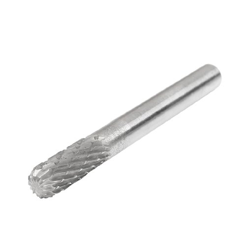 Aexit 6mm x Rotary Tool Accessories 16mm Double Cut Cylindrical Tungsten Carbide Rotary Blades File Bit
