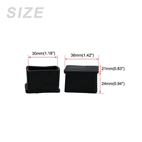 Tapas para patas de muebles contra arañazos: Protector de suelo rectangular METALLIXITY 3