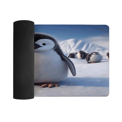 Cute Penguin1 Desk Pad con base de goma 60x30 cm miniatura 3