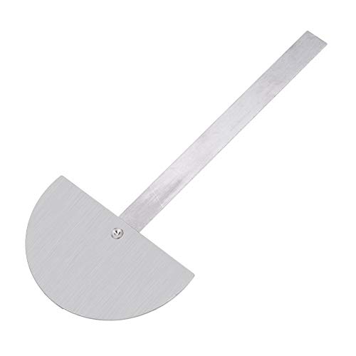 Image of Degree /Angle Finder Arm Rule Professional Metal 8 inch inch Ruler (200mm) 0-180 Degrees Measurement with Adjustable Screw Degree Protractor