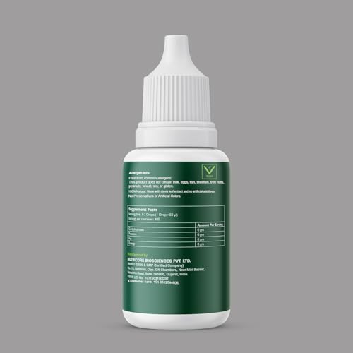 Image of HealthOxide Stevia Liquid Drops | 100% Natural Zero-Calorie Sweetener | Sugar-Free Substitute for Tea, Coffee, Juices & Baking | Keto, Vegan & Diabetic Friendly | 20ml