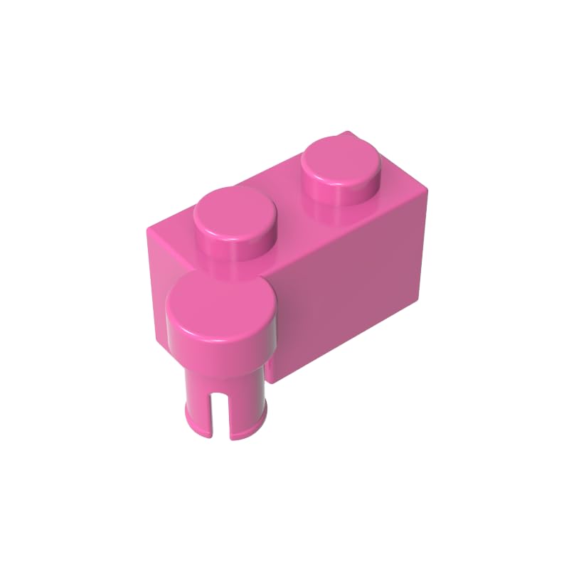 Gobricks 3830 Hinge Hinge Brick 1x4 [Upper] 50 Pieces GDS-810 Compatible with Lego Building Blocks Color:Dark Pink — image 1