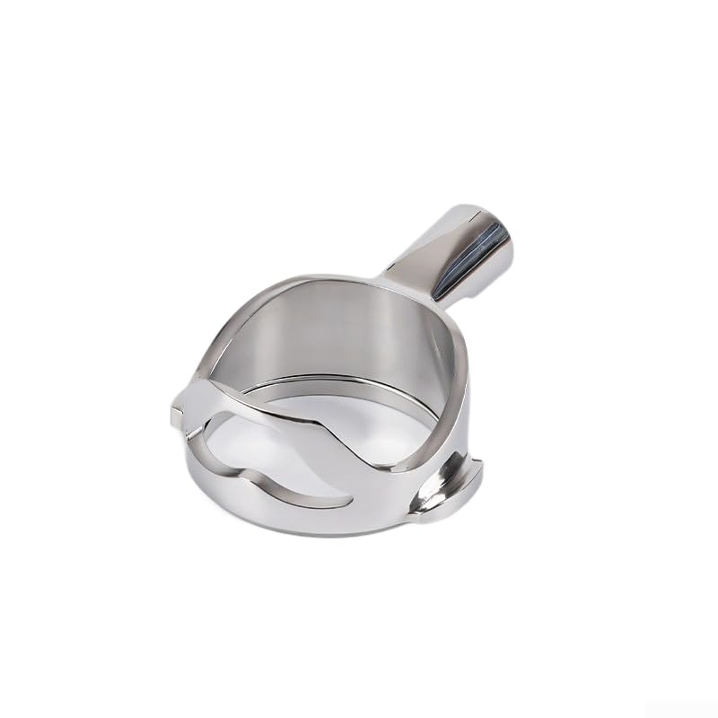 304 Stainless Steel Coffee Portafilter Handle Bottomless for E61 Espresso Machines, for Rocket, for Lelit, for Rancilio Group Heads(A)