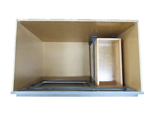 Vanity Art 36 Inches Bathroom Vanity Cabinet Solid Wood Brown Finish Single Shutter Door 2 Extension Drawers Undermount Sink Cabinet Va4036-2R-B #TOP4