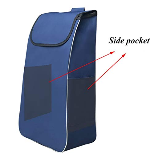 Einkaufstasche/Einkaufstrolley, Falten Transport Boot Cart Wasserdicht Abnehmbare Tasche Tragbar Einkaufswagen (Farbe… – Bild 4