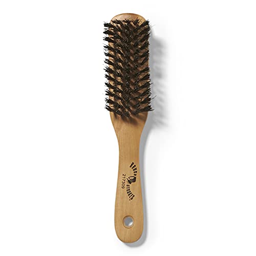 Brush strokes soft boar bristle wooden styling brush