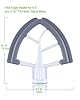 MEET JUICE Flex Edge Beater Work for KitchenAid Mixer Attachments, Compatible with 4.5-5 Quart Tilt-Head Stand Mixers, kitchenAid Paddle with Scraper, Flexible Silicone Edges