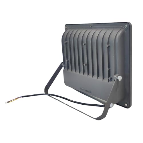 Image of D'Mak 100 Watt LED Flood Light Grey Body Down Chock Waterproof IP65 for Outdoor Purposes (2, Warm White)