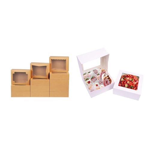 NPLUX Bundle of 24 Pack Cookie Boxes and 30 Pack Bakery Boxes for Gift Giving image 5