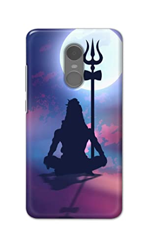 Image of Printed Hard Back Cover Case for Mi Redmi Note 4 Back Cover (Lord Shiva) -1302