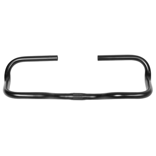 Guidon de vélo noir mat rehausseur en alliage aluminium pour VTT et trekking
