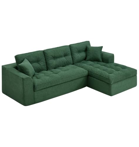 Image of Hobestluk Couch Sofa for Bedroom, Living Room, Office (Green-R, Large)
