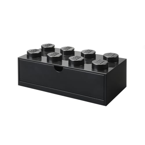 Tiroir de bureau Lego 8 noir pour organiser un espace de travail branché