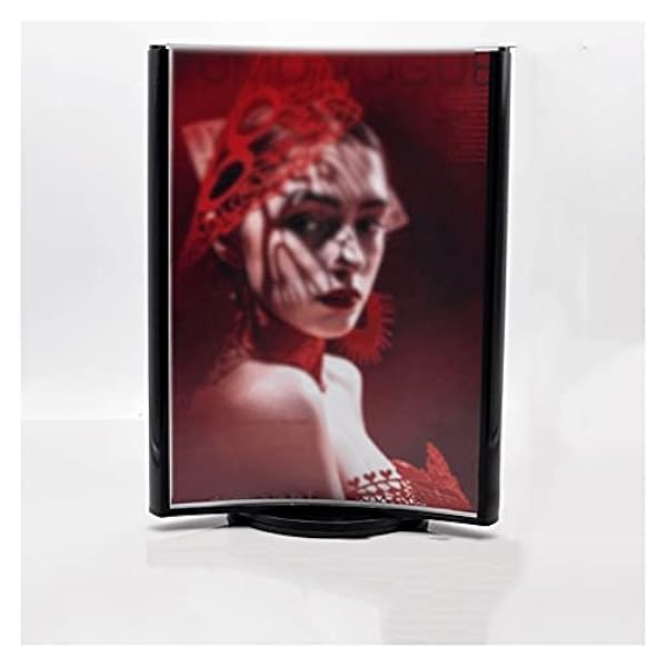 Tafelstandaard recht dubbelzijdige presentatie Acrylic Sign Holder 8.5x11 inches Display Tabletop Sign Holder Stand Menu Houder for Hotel Restaurant School met Ronde Base Sign Holder Poster Stand