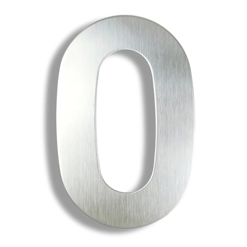 Números casa acero inoxidable 30 cm plateados para carteles de dirección exterior