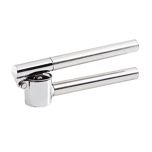 CONGARTENO 1pc Stainless Steel Garlic Press Slicer Manual Kitchen Tool for Effortless Garlic Mincing Compact Design for for Home Cooking Restaurant Use Silver