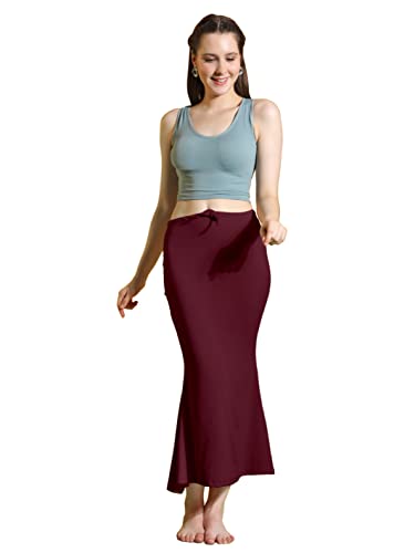 Image of Amazon Brand - Anarva Lycra Saree Shapewear Petticoat for Women, Cotton Blended,Petticoat,Skirts for Women,Shape Wear Dress for Saree