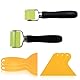DIYCUT Auto Schallschutz Andruckrolle, 2er Set Schalldämpfende Rolle Silikonkopf, Gummiwalze, Silikon Andrückrolle mit 6 Abstreifklingen zum Kantenversiegeln, Nahtpressen Rollenarbeit