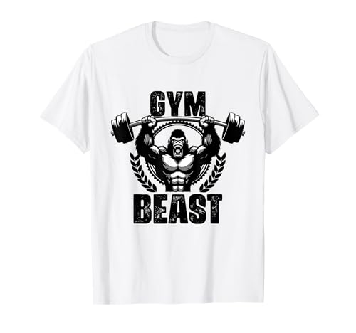 Gimnasio Bestia Gorila Levantamiento de pesas Entrenamientos Gimnasio Camiseta