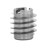 E-Z Lok 400-008-CR Threaded Insert, Stainless Steel, Knife Thread, 8-32 Internal Threads, 0.375