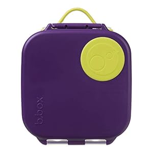 b.box Mini lunchbox met verstelbare verdelers voor kinderen, siliconen voedselopslagcontainer met gemakkelijk te openen…