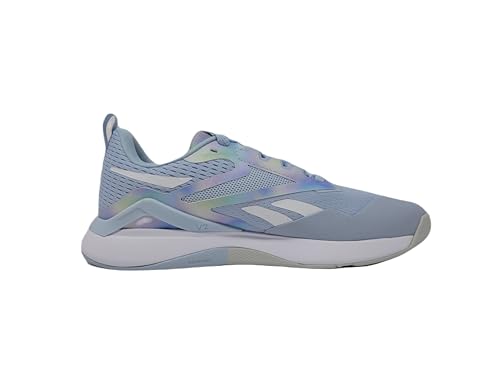 Reebok Women's Nanoflex Tr 2.0 Cross Trainer, Palblu/Ftwwht/Pugr, 9.5 M US2